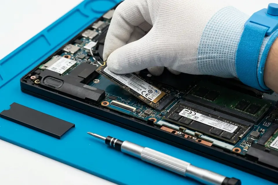 High-speed NVMe SSD and RAM memory upgrade for slow laptops and desktops